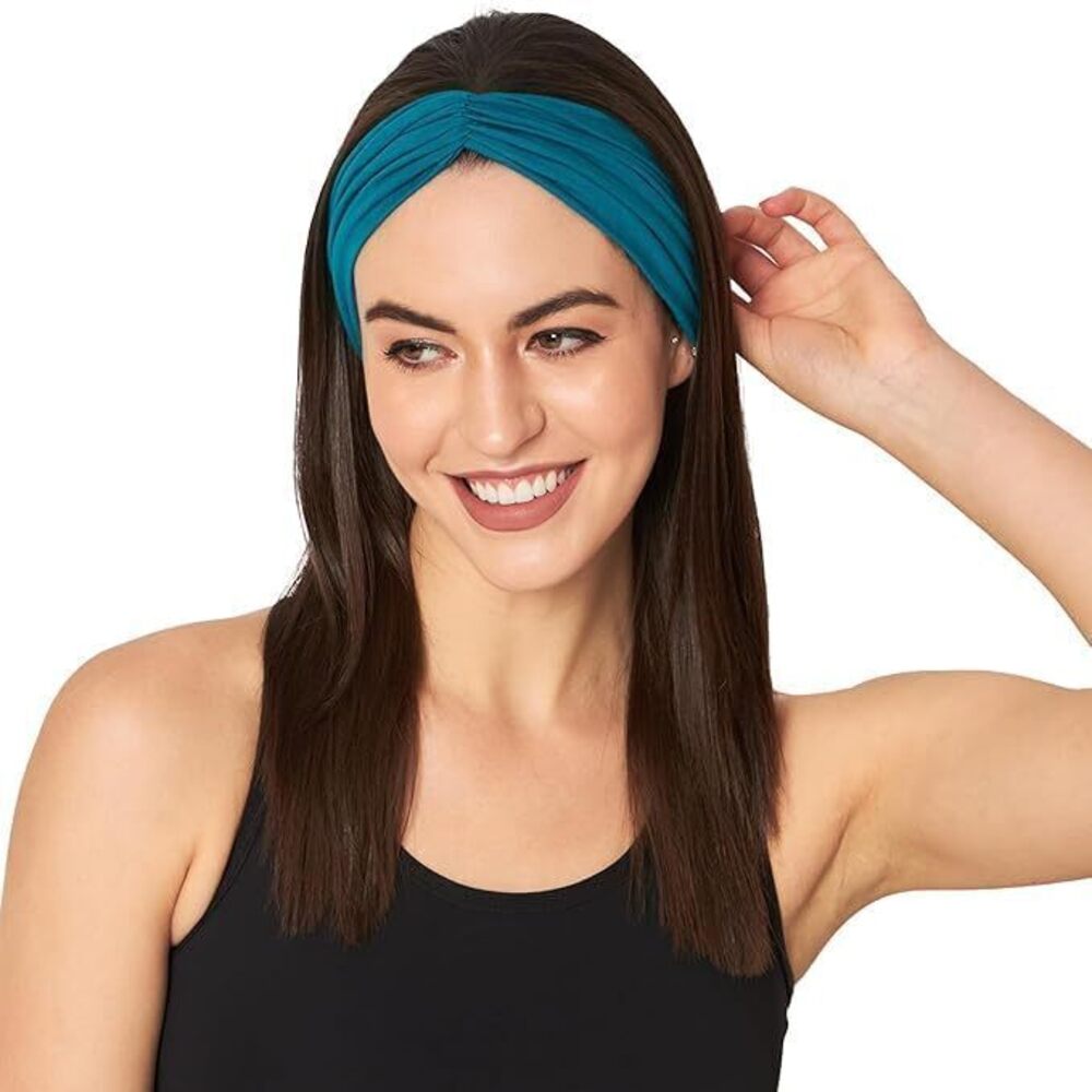 7952 Newsboy Cap Chemo Headwear Bamboo Turban Visor & Detachable Band Chemo